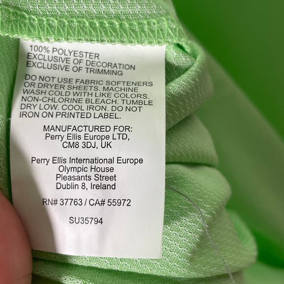 PGA Tour Men's Birdseye Textured Performance Polo Shirt Patina green small - Picture 5 of 8